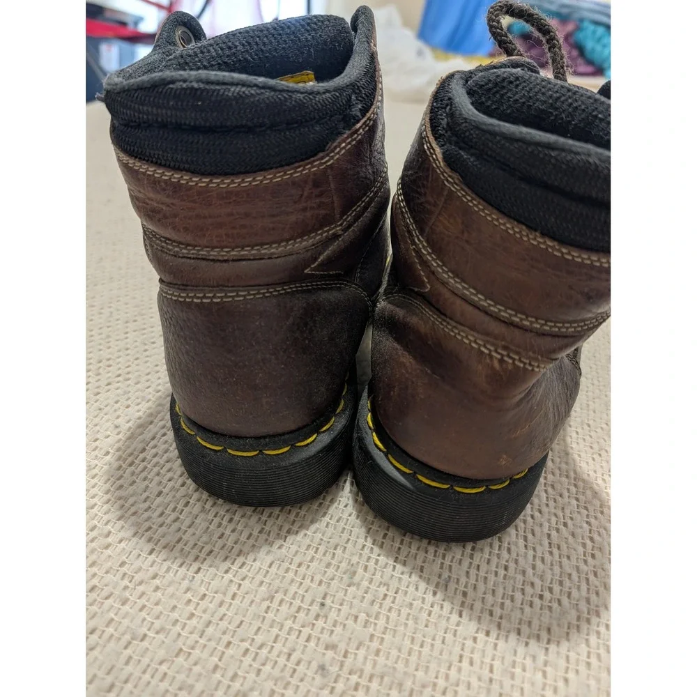 Dr. Martens Ironbridge Industrial Steel Toe Brown Leather Work Boots Mens 9 UK 8